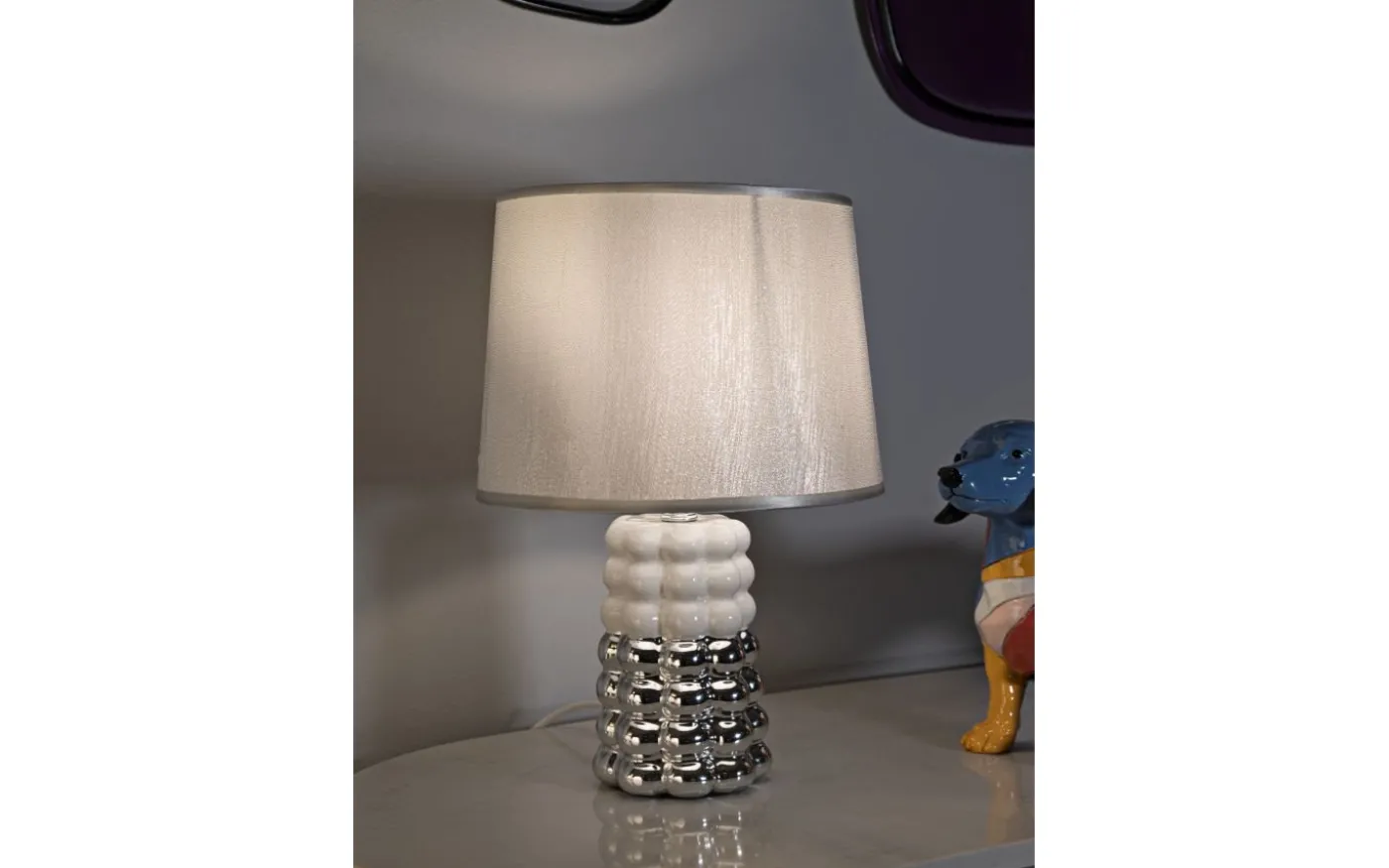 Unico Bordslampa 33cm Vit/Silver