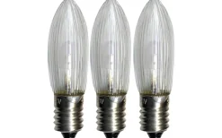 Star Trading Universal LED E10 10-55V 5lm 2100K 3-Pack* E10 Led Jullampor|E10 Led Jullampor