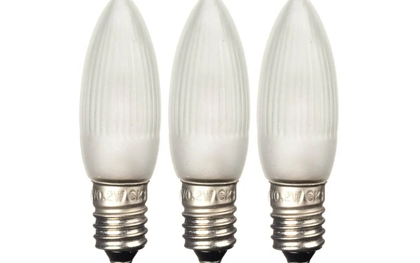 Universal LED E10 10-55V 0,2W Frostad 3-Pack