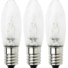 E10 Led Jullampor|E10 Led Jullampor<Konstsmide Universal LED E10 14-55V 0,3W 3-Pack