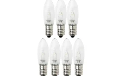 E10 Led Jullampor|E10 Led Jullampor<Konstsmide Universal LED E10 14V-55V 0,3W 7-Pack