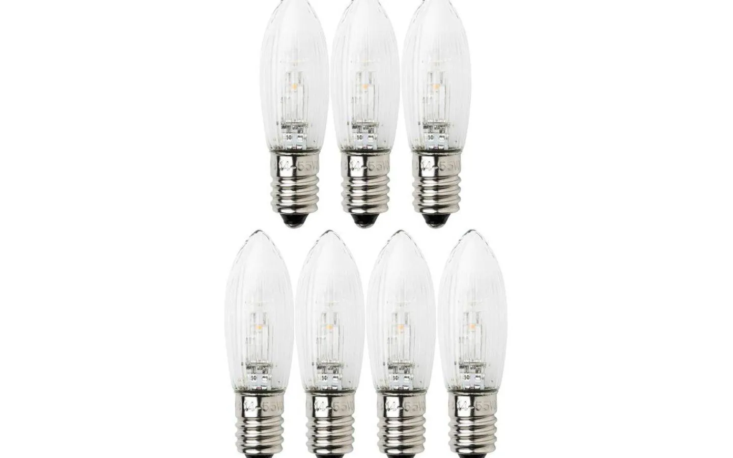 E10 Led Jullampor|E10 Led Jullampor<Konstsmide Universal LED E10 14V-55V 0,3W 7-Pack