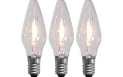 Star Trading Universal LED Filament E10 14-55V 10lm 2100K 3-Pack* E10 Led Jullampor|E10 Led Jullampor