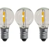 E10 Led Jullampor|E10 Led Jullampor<Star Trading Universal LED Filament E10 23-55V 14lm 0,5W 1900K 3-Pack