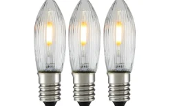 E10 Led Jullampor|E10 Led Jullampor<Markslojd Universal LED Filament E10 10-55V 0,5W 3-pack