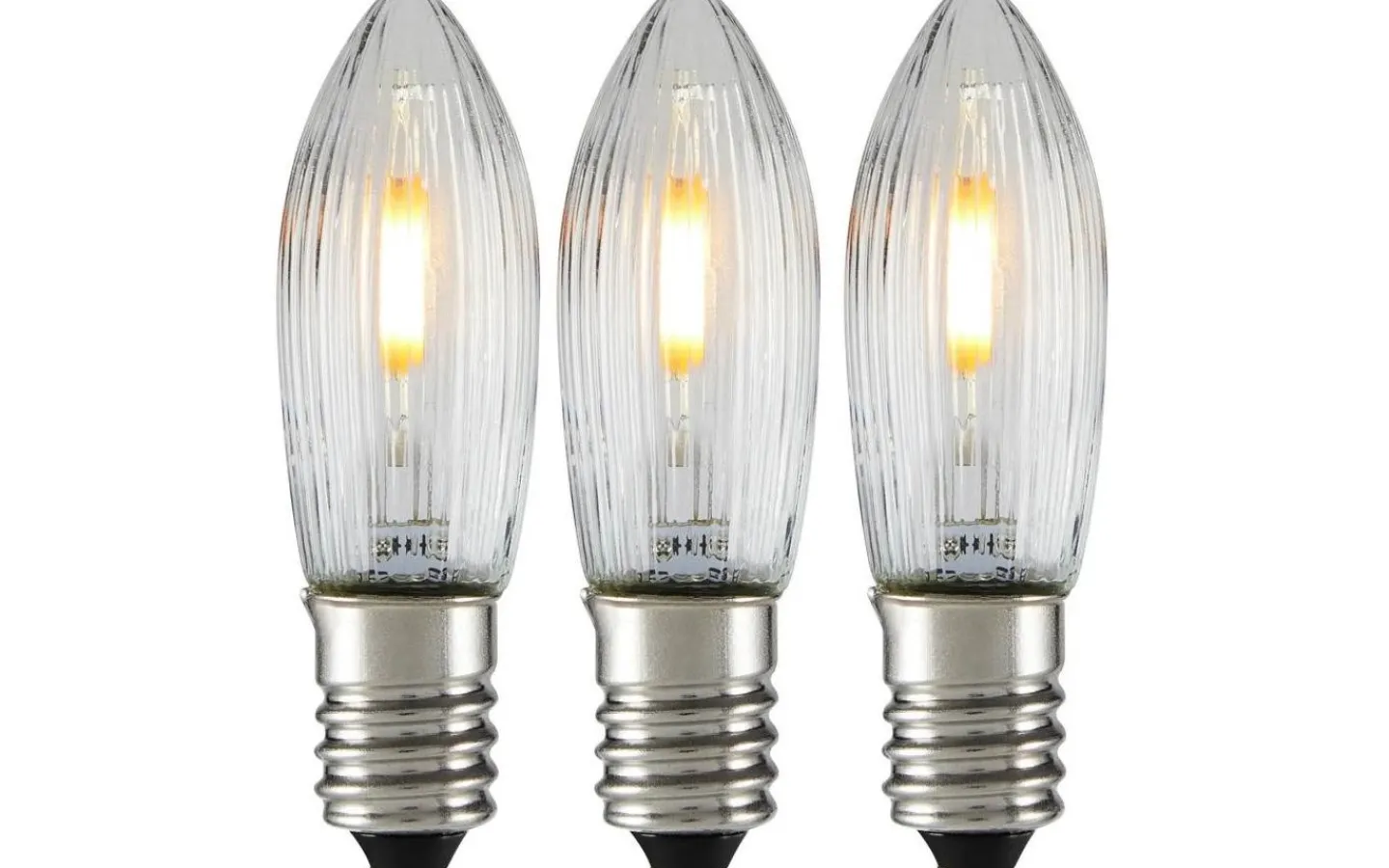 E10 Led Jullampor|E10 Led Jullampor<Markslojd Universal LED Filament E10 10-55V 0,5W 3-pack