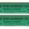 Uppladdningsbara AA-batteri 1,2V 600mAh Ni-MH 2-pack