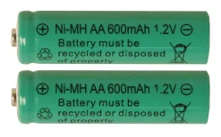 Uppladdningsbara AA-batteri 1,2V 600mAh Ni-MH 2-pack