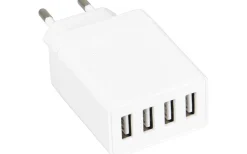 Powerbanks & Laddare<Reality USB-laddare med fyra portar vit