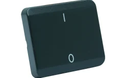 Strömställare/Vägguttag<Malmbergs Utbytesvippa, 2-pol, 0-I utan lampa, Grå