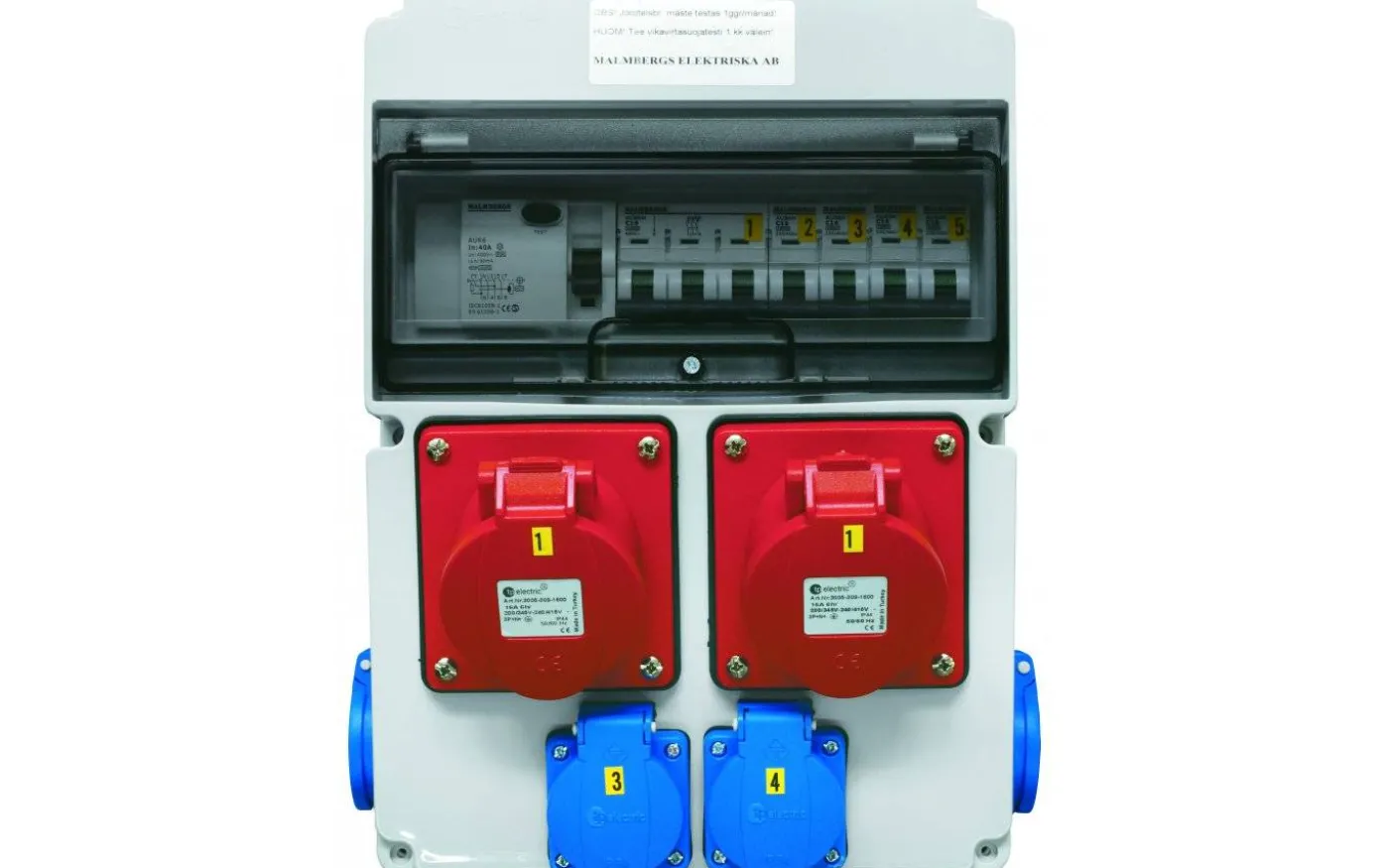 Uttagscentral Standard, 16A, IP44