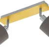 Avlånga Takspotlights|Takspot Med 2 Lampor<Eglo Valbiano Takspotlight 32cm Borstad mässing