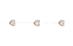 Valentine Batteridriven Ljusslinga 12 Hjärta 1,65m Rosa