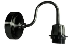 Valetta Vägglampa Svart Krom