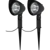 Vanna Markspotlight 2-pack 2x1W Bolthi Connect 12V Svart IP44