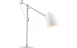 Skrivbordslampor|Bordslampor<Texa Design Varese Bordslampa 49cm Krom/Vit