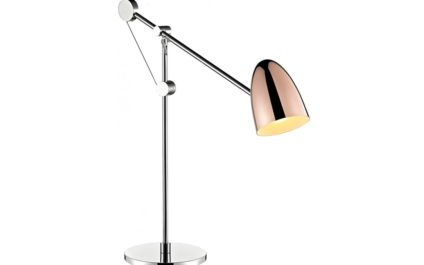 Varese Bordslampa 49cm Krom/Koppar