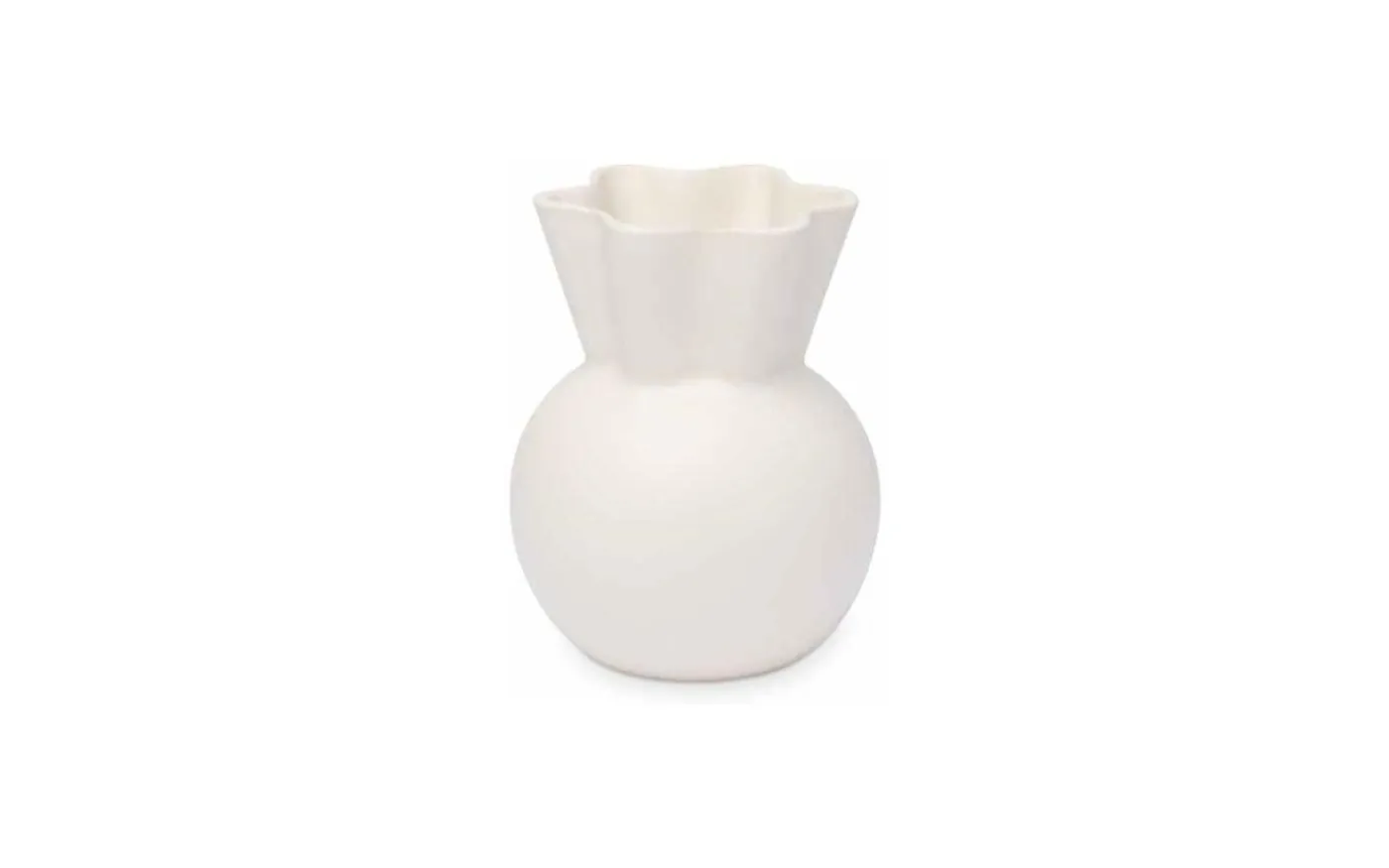 Vas Eva Stoer Nielsen 14 cm Vit
