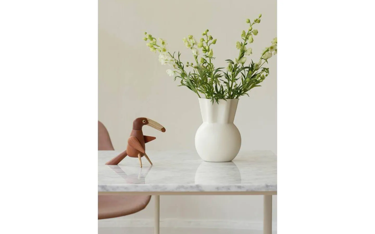 Spring Copenhagen Vas Eva Stoer-Nielsen 20cm Vit* Vaser & Blomkrukor