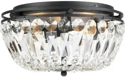 Vasa Kristallplafond 3L 30cm Svart