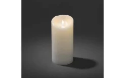 Konstsmide Vax Batteridrivet Blockljus 20cm Vit* Blockljus Inomhus|Blockljus Inomhus