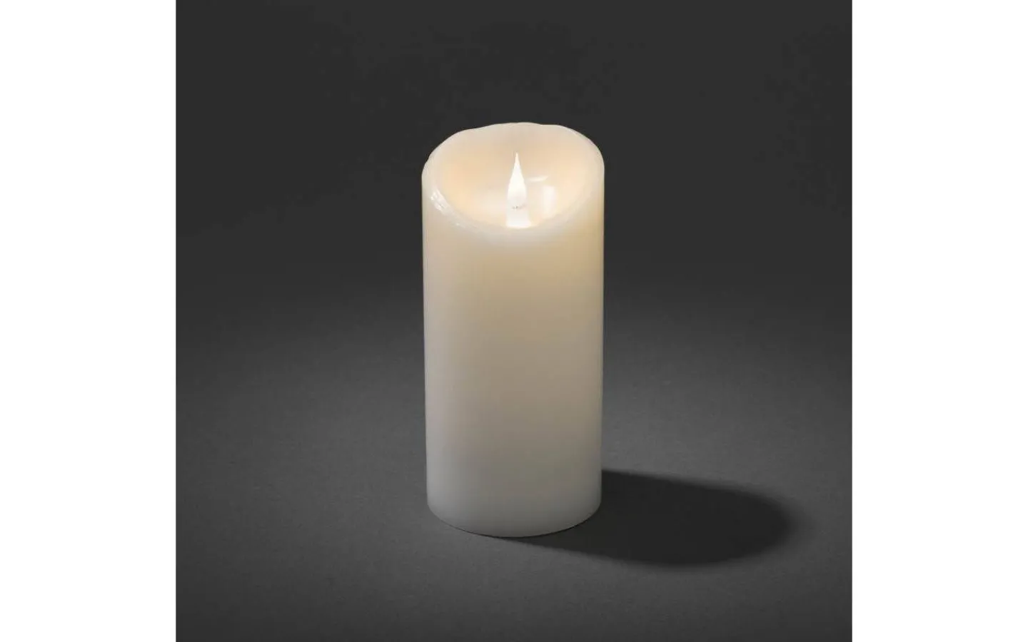 Konstsmide Vax Batteridrivet Blockljus 20cm Vit* Blockljus Inomhus|Blockljus Inomhus