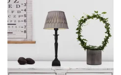 Plisserade Lampskärmar<Cottex Veckad Lampskärm Ø25cm Grå
