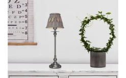 Cottex Veckad Lampskärm Ø14cm Grå* Plisserade Lampskärmar