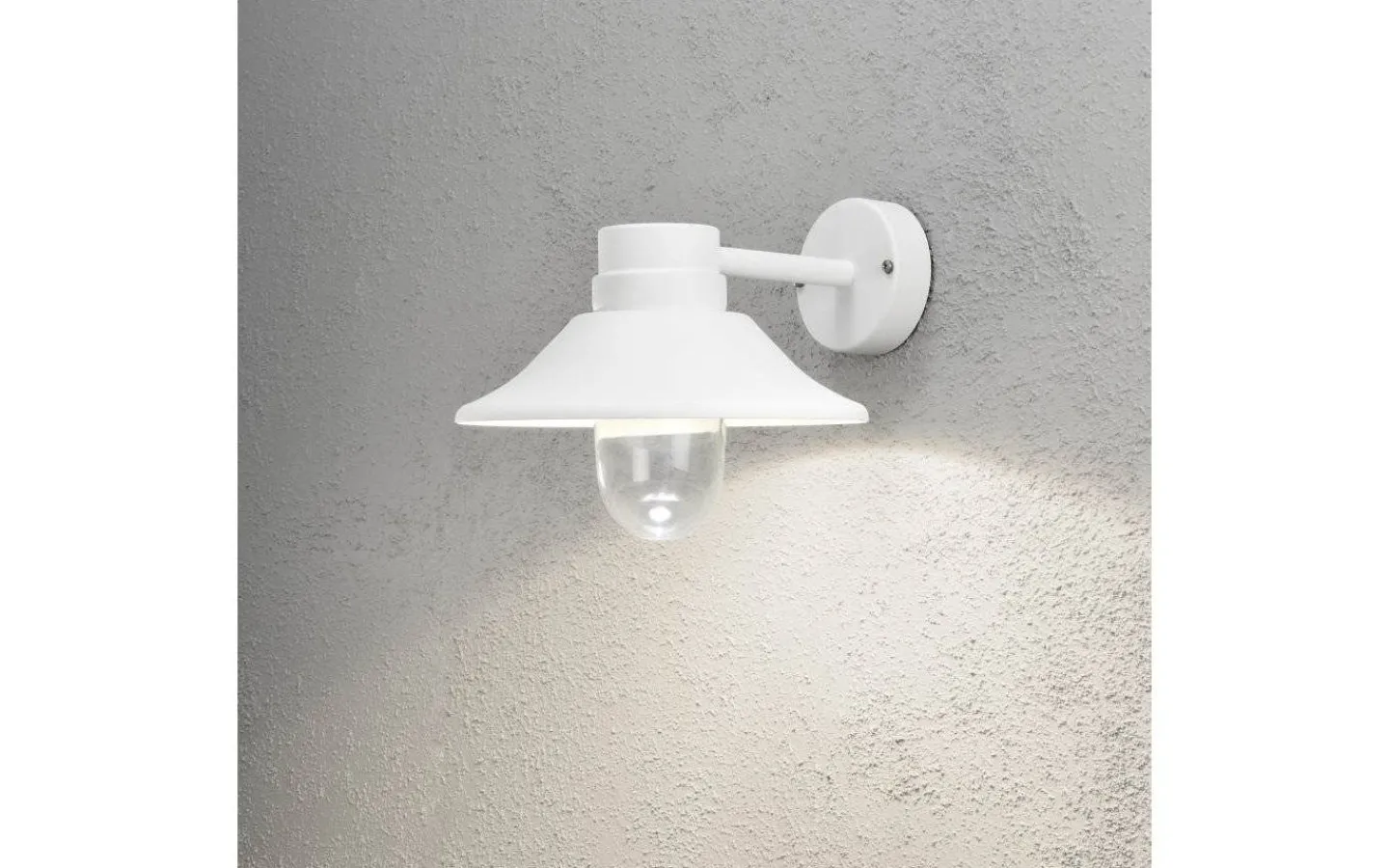 Konstsmide Vega Vägglampa LED 8W 3000K Vit IP54* Vägglyktor|Vägglampor Utomhus