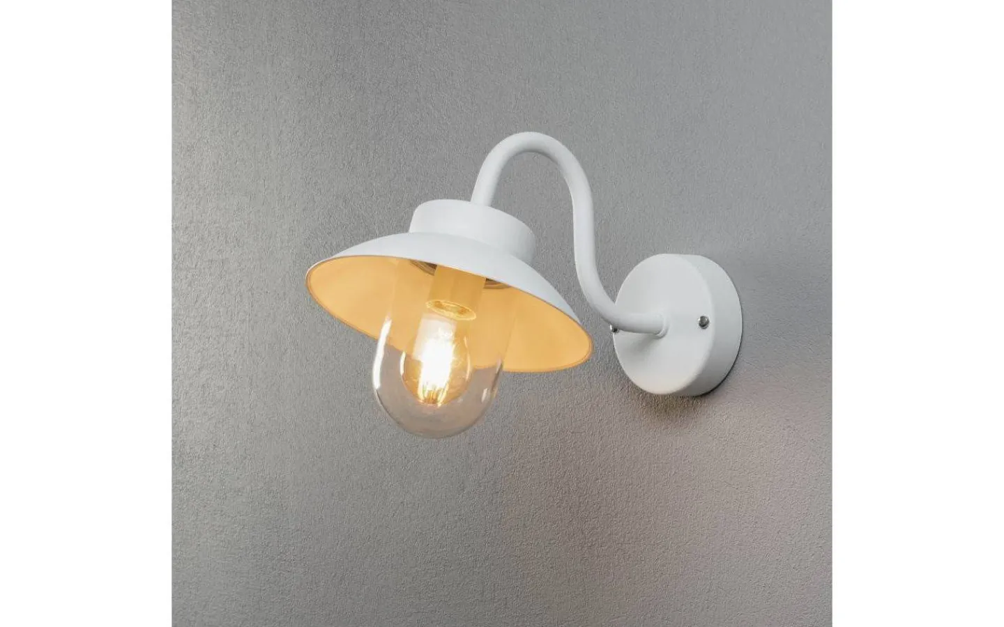 Konstsmide Vega Vägglykta Mini Vit IP44* Vägglyktor|Vägglampor Utomhus