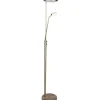 Golvläslampor<Halo Design Vegas Golvlampa 180cm LED 3000K 20W+5W Dimbar Antikmässing