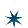Velours Julstjärna 75cm Blå