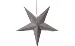 Visa Alla Julstjärnor|Julstjärnor Utan Sladd<Star Trading Velvet Batteridriven Julstjärna Sammet Med Ljusslinga, Grå