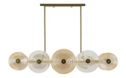 Mauro Ferretti Venedig Taklampa Glas 116cm Guld* Avlånga Taklampor