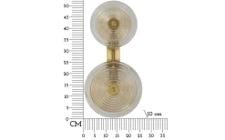 Lampetter<Mauro Ferretti Venedig Vägglampa Glas 52cm Guld