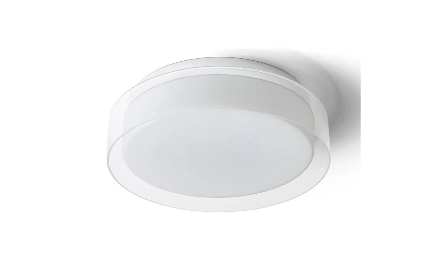 Badrumslampor Tak<Rendl Venice Plafond 30cm 12W 3000K Vit/Krom IP44