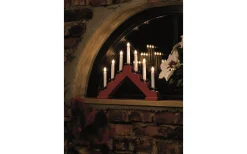 Visa Alla Adventsljusstakar|Adventsljusstakar 0-30 Cm<Konstsmide Vera Adventsljusstake 7L Röd 30cm