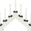 Konstsmide Vera Adventsljusstake 7L Vit 30cm* Visa Alla Adventsljusstakar|Adventsljusstakar 0-30 Cm