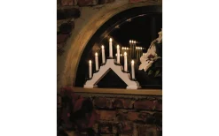 Konstsmide Vera Adventsljusstake 7L Vit 30cm* Visa Alla Adventsljusstakar|Adventsljusstakar 0-30 Cm