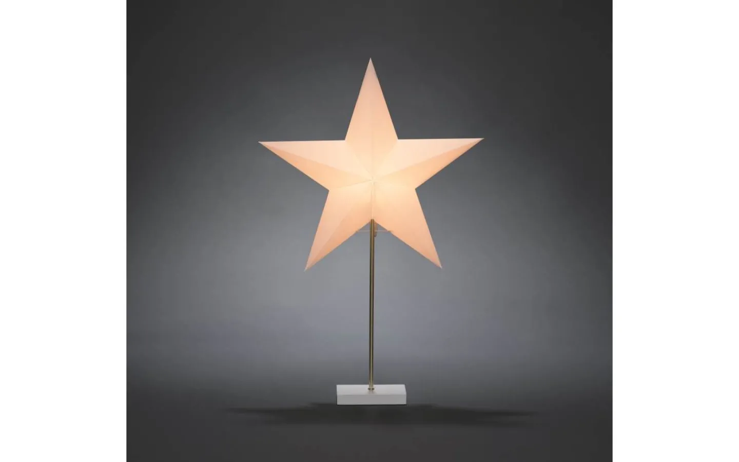 Konstsmide Vera Julstjärna på Fot 71cm Vit/Vit* Visa Alla Julstjärnor|Julstjärnor På Fot