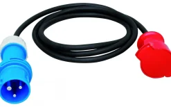 Cee,Skarvkabel,Central,Dimmrar<Malmbergs Övergångskabel 1-fas, 216-6, Schuko, 16A, 2 m