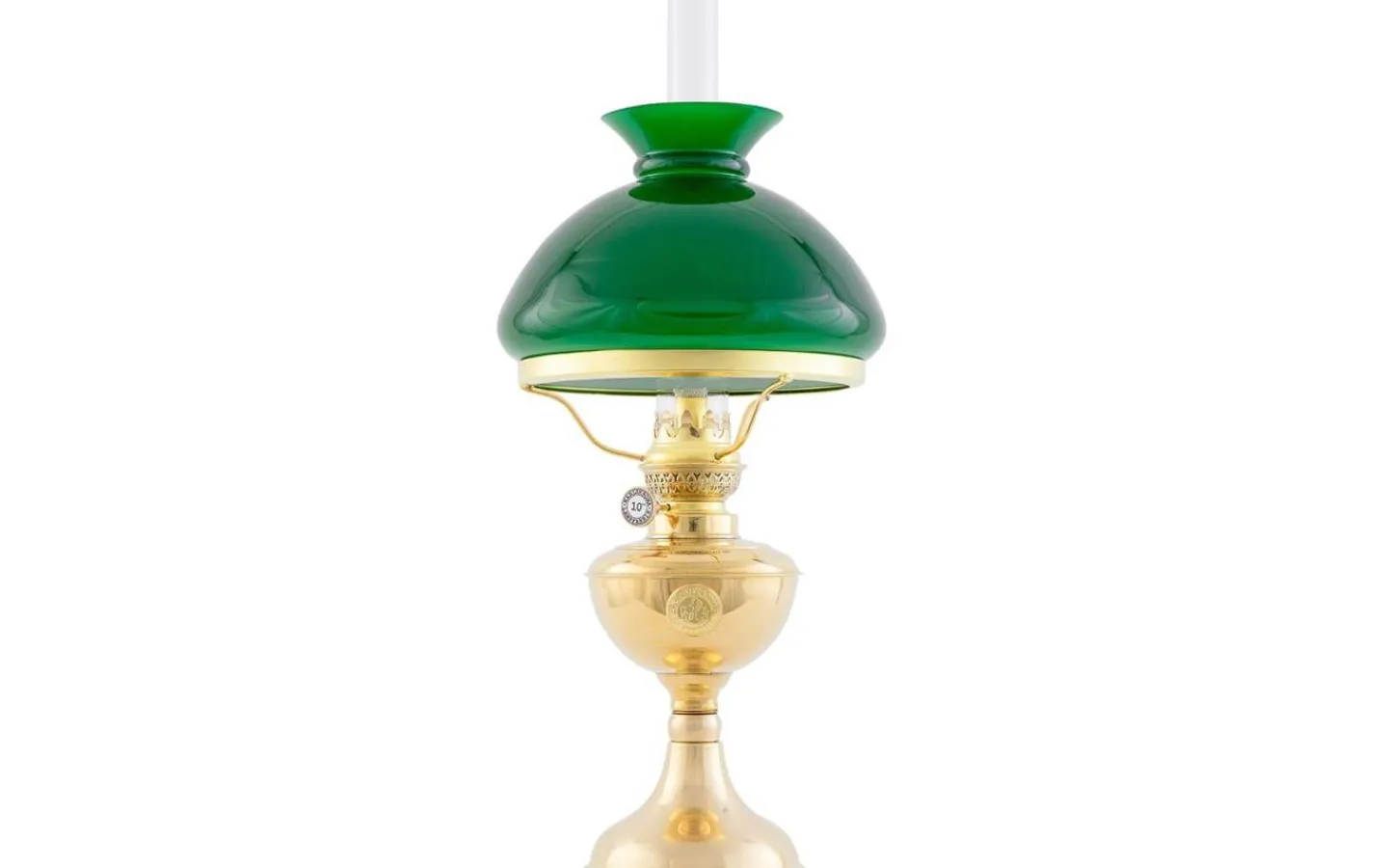 Fotogenskärmar<Karlskrona Lampfabrik Vestaskärm 190 - Grönt överfångsglas