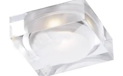 Aneta Vetro Infälld Spotlight 9x9cm LED 3W 3000K Klar/Frost IP44* 230V Led Spotlights|Infällda Spotlights Badrum