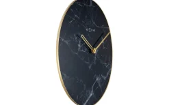 NeXtime Väggklocka Marble Ø40cm Svart* Väggklockor