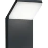 Vägglampor Utomhus|Led Strålkastare<Trio Lighting Vägglampa LED Pearl i antracit IP54