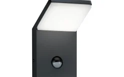 Vägglampa LED Pearl i antracit med rörelsesensor IP54