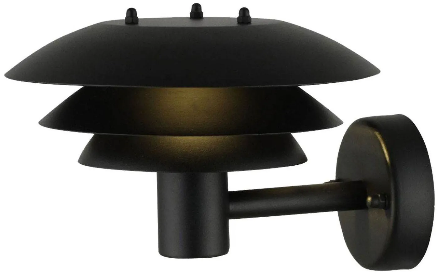 Vägglampa Meja Svart IP44