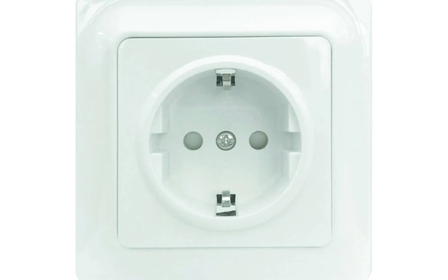 Strömställare/Vägguttag<Malmbergs Vägguttag GAMMA, 1-vägs med jord