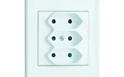 Vägguttag Optima, 3-Vägs Euro-Uttag