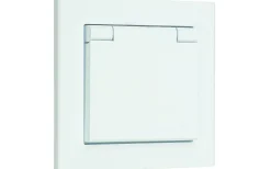 Vägguttag Optima, 1-vägs med jord , IP44